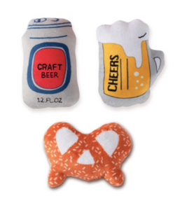 Fringe Studio Beer 3-Piece Small Dog Toy Set